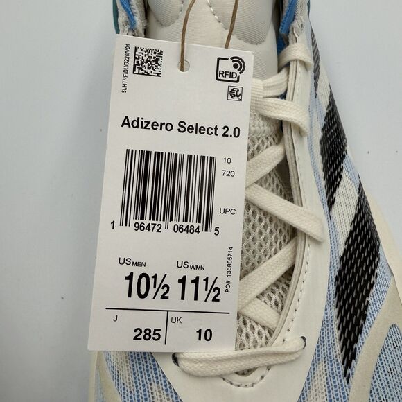 Adidas Adizero Select 2.0 White Cobalt Blue Basketball Shoe IE7869 Men Size 10.5 main image 10